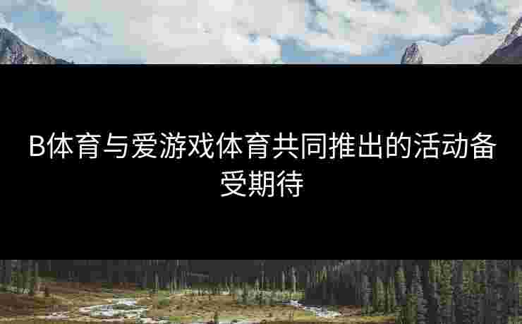 B体育与爱游戏体育共同推出的活动备受期待
