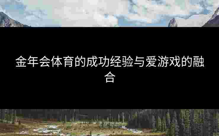金年会体育的成功经验与爱游戏的融合