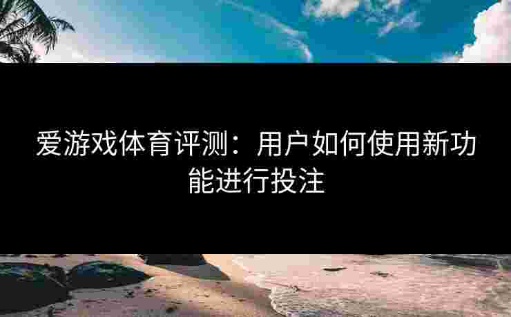 爱游戏体育评测：用户如何使用新功能进行投注