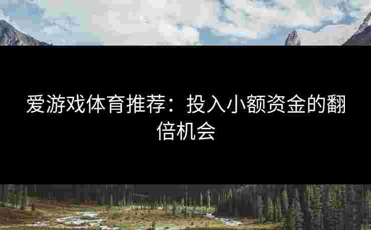 爱游戏体育推荐：投入小额资金的翻倍机会