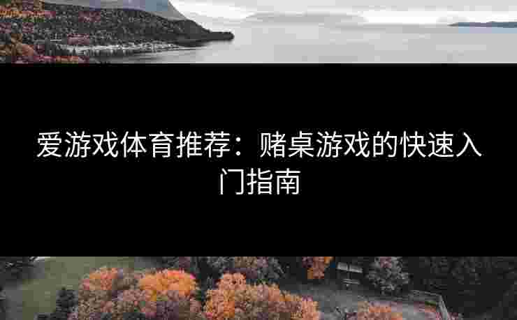 爱游戏体育推荐：赌桌游戏的快速入门指南