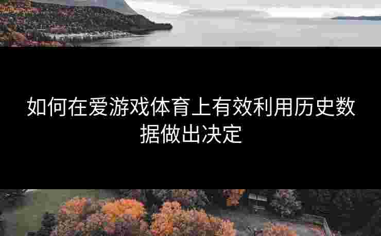 如何在爱游戏体育上有效利用历史数据做出决定